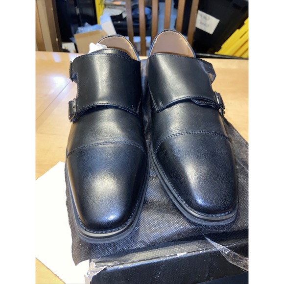 LA Milano Clark Dress Shoes Size 10.5 Black Dress Mens